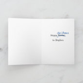 Tijd voor fouten. Gepersonaliseerde kerst Kaart (Binnen)