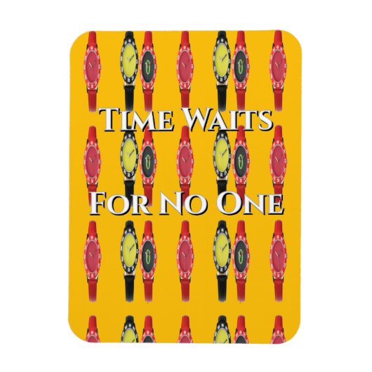 Tijd voor geen koelkast magneet (Verticaal)