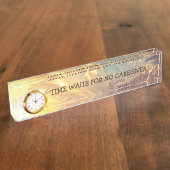 Tijd voor geen zorgverlener naambordje (Zijkant)