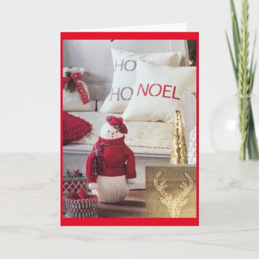 *** TIJD VOOR GEZIN EN VRIENDEN ZWARE CHRISTMAS*** KAART (Voorkant)