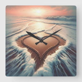 Tijd voor Grace Wall Clock Vierkante Klok