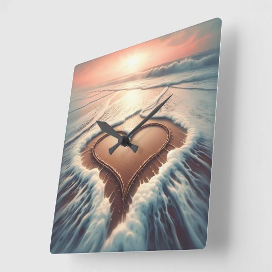 Tijd voor Grace Wall Clock Vierkante Klok (Hoek)