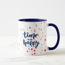 Tijd voor Happhy-typografie Mok