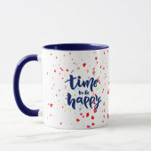 Tijd voor Happhy-typografie Mok (Links)
