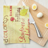 Tijd voor Herfst keukenhanddoeken (Quarter Fold)