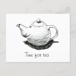 Tijd voor het Briefkaart van Tea