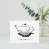 Tijd voor het Briefkaart van Tea (Staand voorkant)