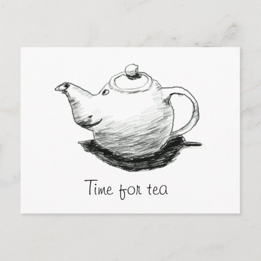 Tijd voor het Briefkaart van Tea (Voorkant)
