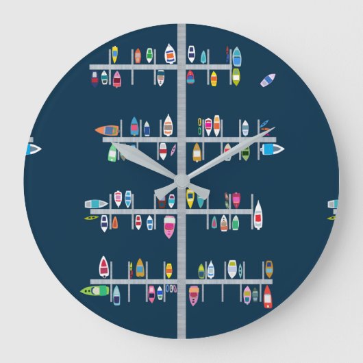 Tijd voor het inschepen grote klok (Voorkant)