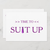 Tijd voor het installeren van Paars Stropdas Kaart (Voorkant / Achterkant)