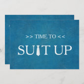 Tijd voor het Opstellen van Blue ChalkBoard Red St Kaart (Voorkant / Achterkant)