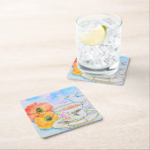 Tijd voor het schilderen van de Waterverf van thee Kartonnen Onderzetters (Insitu)