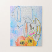 Tijd voor het schilderen van de Waterverf van thee Legpuzzel (Verticaal)