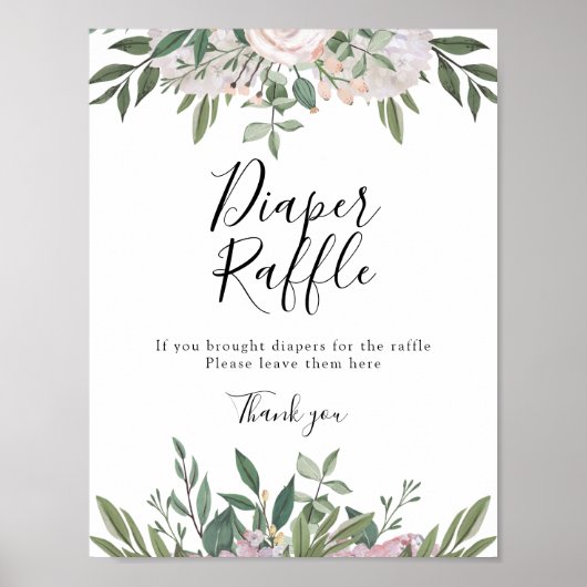 Tijd voor het Ta Baby Diaper Raffle Sign Poster (Voorkant)