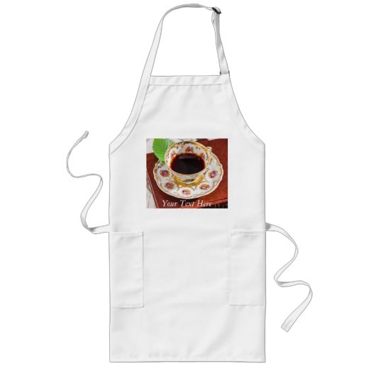 Tijd voor het Tea Design Lang Schort (Voorkant)
