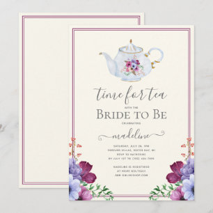 tijd voor het Vrijgezellenfeest van thea Floral Kaart