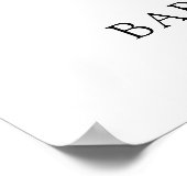 Tijd voor het Welkomstteken van het Baby shower Te Poster (Hoek)