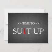 Tijd voor het zwarte toetsenbord Rood Stropdas ins Kaart (Voorkant)