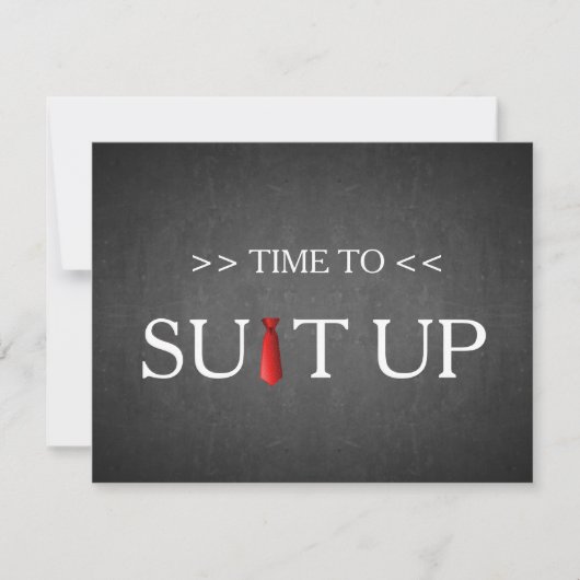 Tijd voor het zwarte toetsenbord Rood Stropdas ins Kaart (Voorkant)