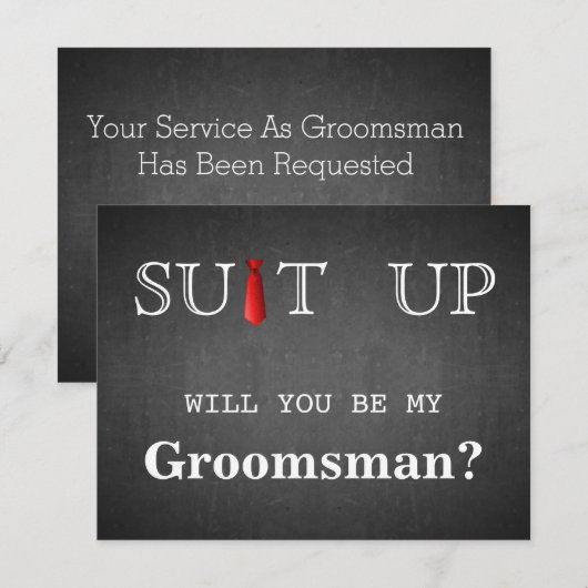 Tijd voor het zwarte toetsenbord Rood Stropdas ins Kaart (Voorkant / Achterkant)