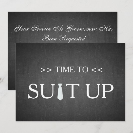 Tijd voor het zwarte toetsenbord Rood Stropdas Kaart (Voorkant / Achterkant)