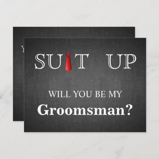 Tijd voor het zwarte toetsenbord Rood Stropdas Kaart (Voorkant / Achterkant)