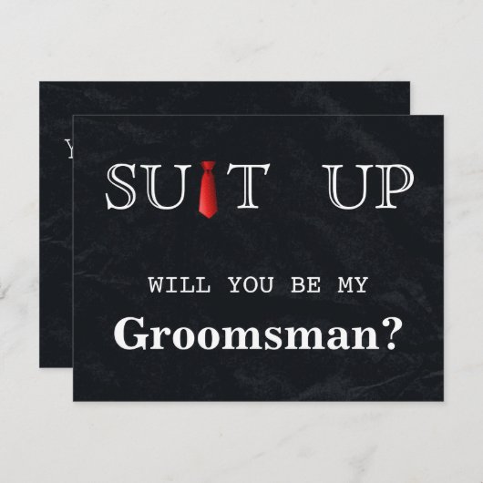 Tijd voor het zwarte toetsenbord Rood Stropdas Kaart (Voorkant / Achterkant)