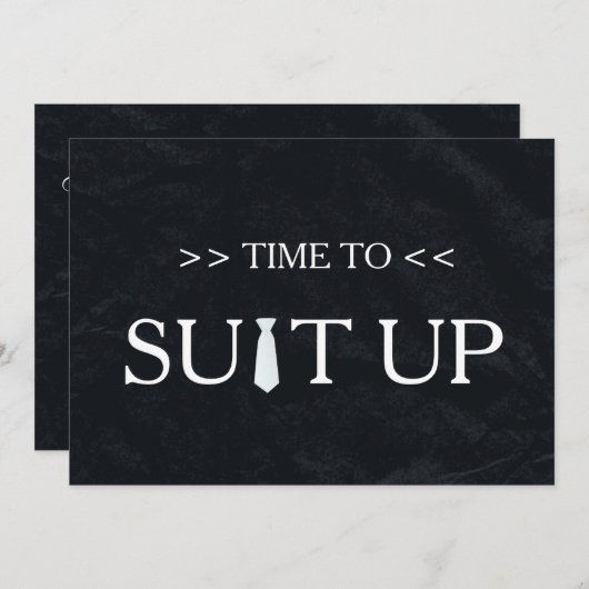 Tijd voor het zwarte toetsenbord Rood Stropdas Kaart (Voorkant / Achterkant)