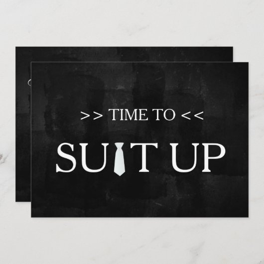 Tijd voor het zwarte toetsenbord Rood Stropdas Kaart (Voorkant / Achterkant)