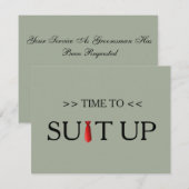 Tijd voor het zwarte toetsenbord Rood Stropdas Kaart (Voorkant / Achterkant)