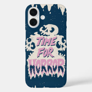 Tijd voor horror - Spooky Skull Drip Halloween iPhone 16 Hoesje