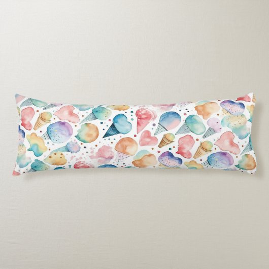 Tijd voor Ice Cream Body Pillow Lichaamskussen (Voorkant)