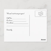 Tijd voor je cheque op postkaart (Achterkant)