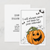 Tijd voor je doorverwijzing Halloween Bedankkaart (Voorkant / Achterkant)