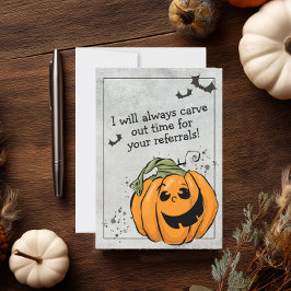 Tijd voor je doorverwijzing Halloween Bedankkaart