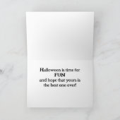 TIJD VOOR "JIJ" OM "LEUKE" HALLOWEEN TE HEBBEN KAART (Binnen)