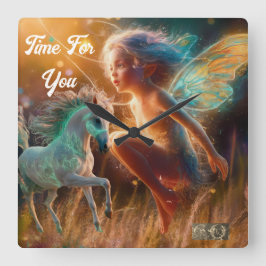 Tijd voor jou vierkante klok