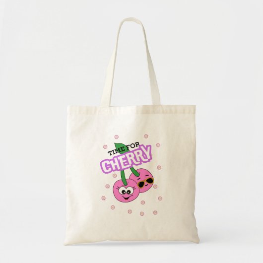 TIJD VOOR KERSEN TOTE BAG (Voorkant)