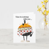 Tijd voor ketchup met jou kaart (Gele Bloem)