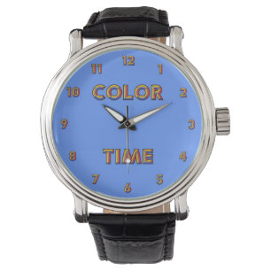Tijd voor kleuren en kleuren horloge