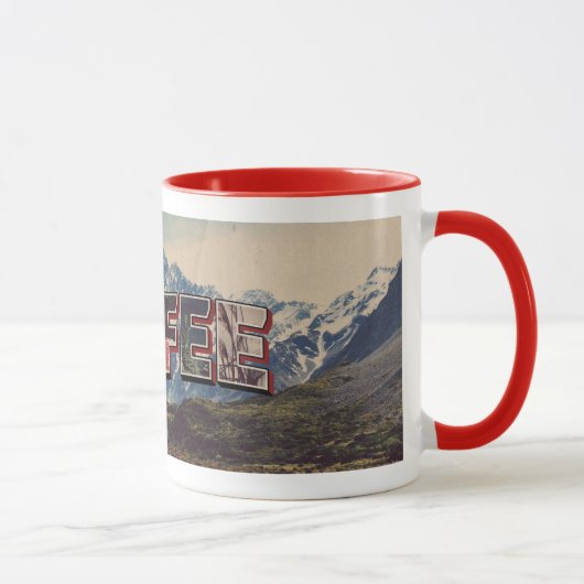 "Tijd voor koffie" Retro Mok (Rechts)
