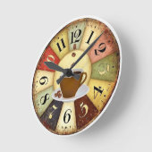 Tijd voor koffie ronde klok (Hoek)