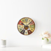 Tijd voor koffie ronde klok (Huis)