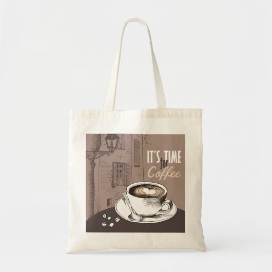 Tijd voor koffie tote bag (Voorkant)