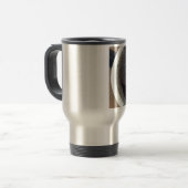 Tijd voor koffiegezicht reisbeker (Voorkant links)