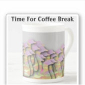 Tijd voor koffiepauze sticker (Voorkant)