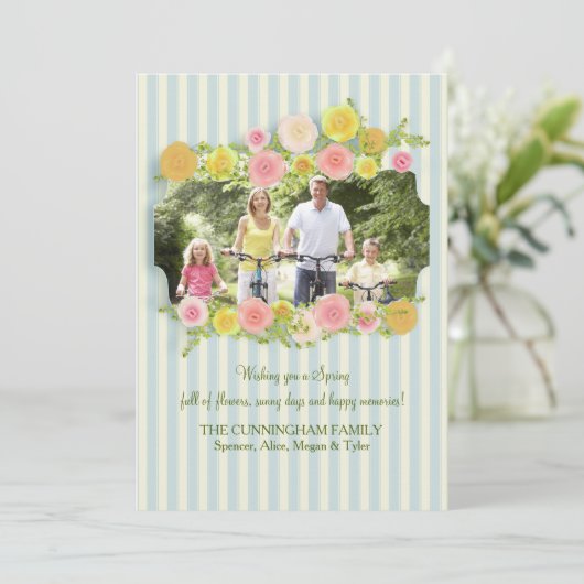 Tijd voor lentekaart (Staand voorkant)