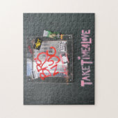 Tijd voor liefde NYC fotografie graffiti Legpuzzel (Verticaal)