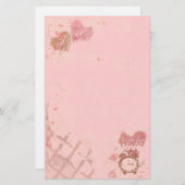 Tijd voor Love Heart Briefpapier (Voorkant / Achterkant)