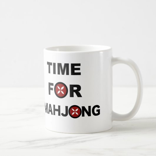 Tijd voor Mahjong Koffiemok (Rechts)